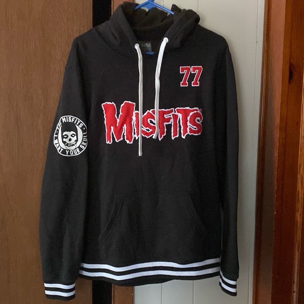 Misfits Red Logo Athletic Hoodie